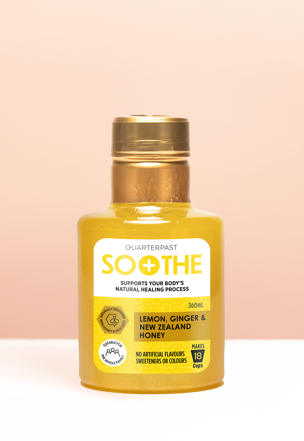 Soothe Lemon Ginger & Honey Fruit Infusion 360mL (No Added Cane Sugar)