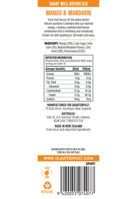 Mango & Mandarin Cordial 700mL