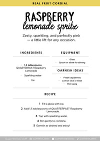 Raspberry Lemonade Cordial 700mL