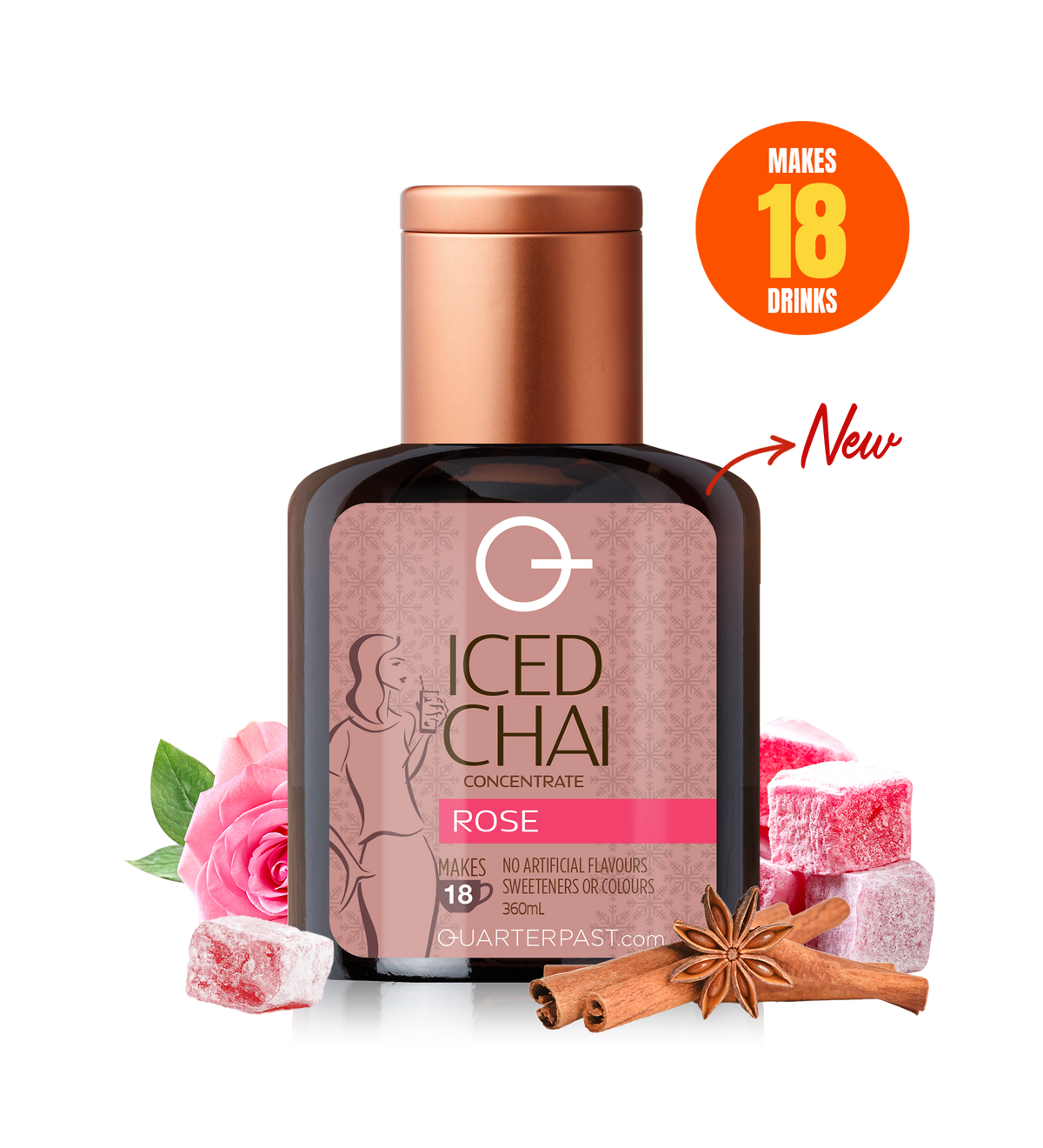 Iced Chai - Rose 360mL