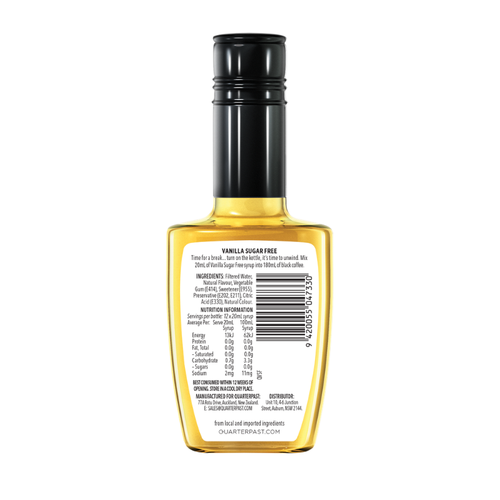 Vanilla Sugar Free Coffee Flavour 250mL