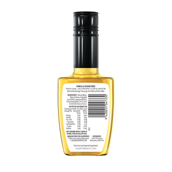 Vanilla Sugar Free Coffee Flavour 250mL